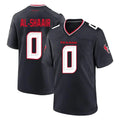 Tlead H.Texans #0 Azeez Al-Shaair Player Navy Team Home Game Stitched Jerseys