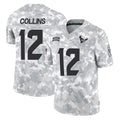Tlead H.Texans #12 Nico Collins Player Arctic Camo Salute To Service Limited Game Stitched Jerseys
