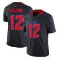 Tlead H.Texans #12 Nico Collins Player Navy Limited 2nd Alternate Vapor F.U.S.E. Home Game Stitched Jerseys