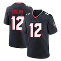 Tlead H.Texans #12 Nico Collins Player Navy Team Home Game Stitched Jerseys