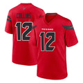 Tlead H.Texans #12 Nico Collins Player Red Alternate Home Game Stitched Jerseys