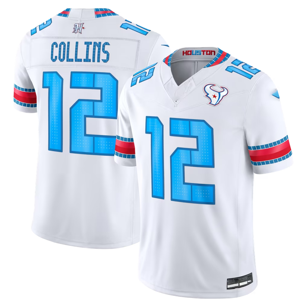 Tlead H.Texans #12 Nico Collins White 2026 Rivalries Collection Limited Stitched Jerseys