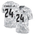 Tlead H.Texans #24 Derek Stingley Jr. Player Arctic Camo Salute To Service Limited Game Stitched Jerseys