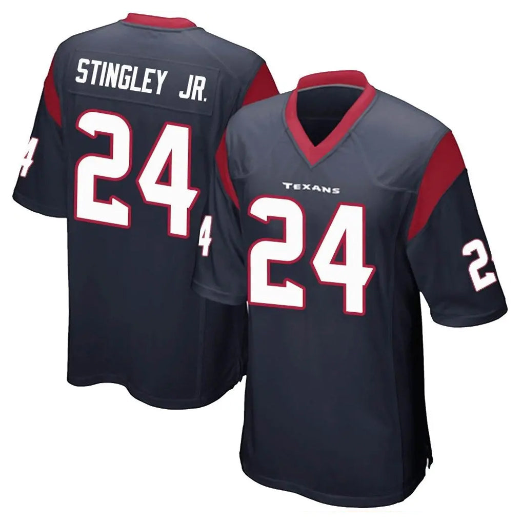 Tlead H.Texans #24 Derek Stingley Jr. Player Navy Home Game Stitched Jerseys