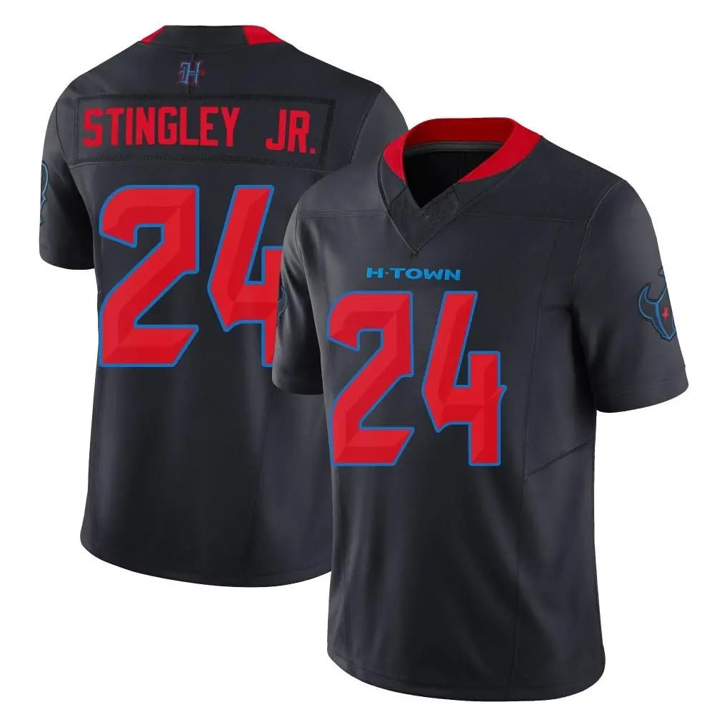 Tlead H.Texans #24 Derek Stingley Jr. Player Navy Limited 2nd Alternate Vapor F.U.S.E. Home Game Stitched Jerseys