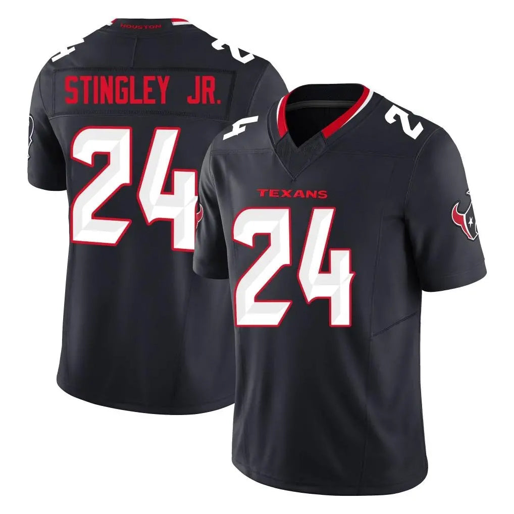 Tlead H.Texans #24 Derek Stingley Jr. Player Navy Limited Alternate Vapor F.U.S.E. Home Game Stitched Jerseys