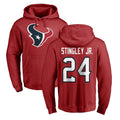 Tlead H.Texans #24 Derek Stingley Jr. Player Red Pro Line Pullover Hoodie Limited Game Stitched Jerseys