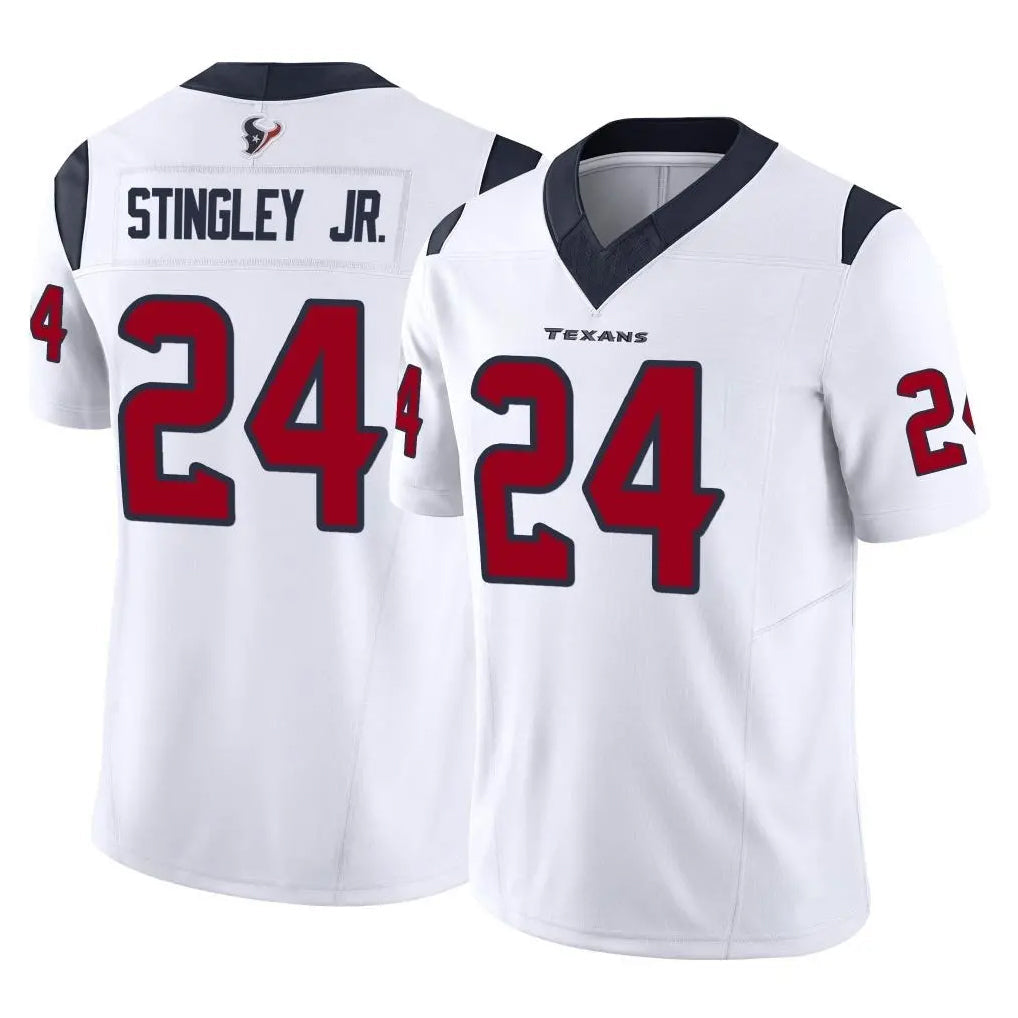 Tlead H.Texans #24 Derek Stingley Jr. Player White Limited Vapor F.U.S.E. Home Game Stitched Jerseys
