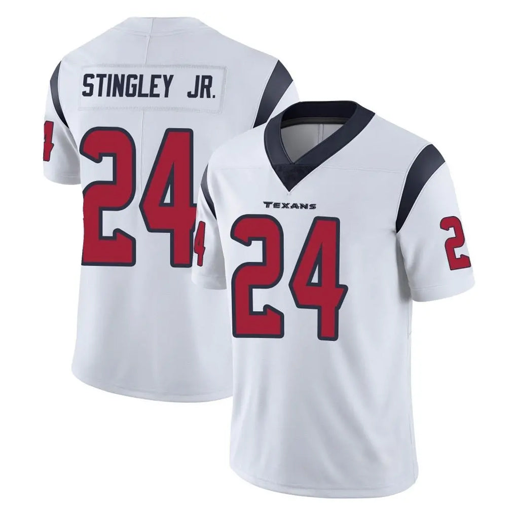 Tlead H.Texans #24 Derek Stingley Jr. Player White Limited Vapor Untouchable Home Game Stitched Jerseys