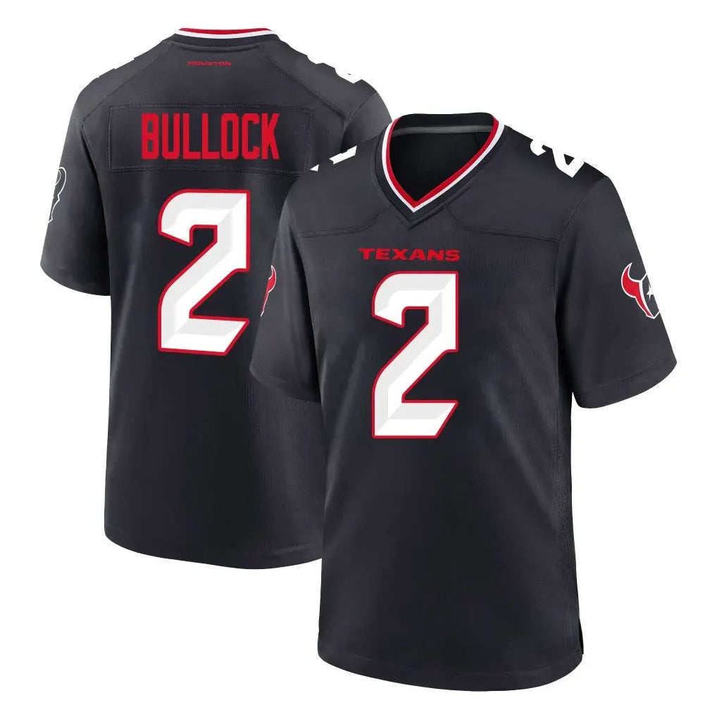 Tlead H.Texans #2 Calen Bullock Player Navy Team Home Game Stitched Jerseys