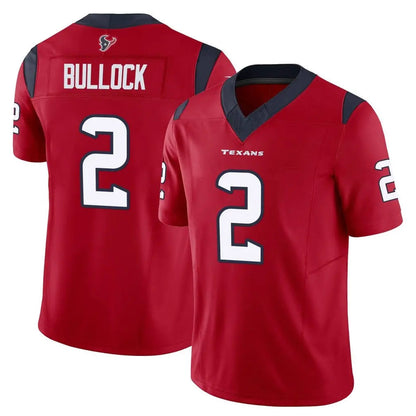 Tlead H.Texans #2 Calen Bullock Player Red Limited Vapor F.U.S.E. Home Game Stitched Jerseys