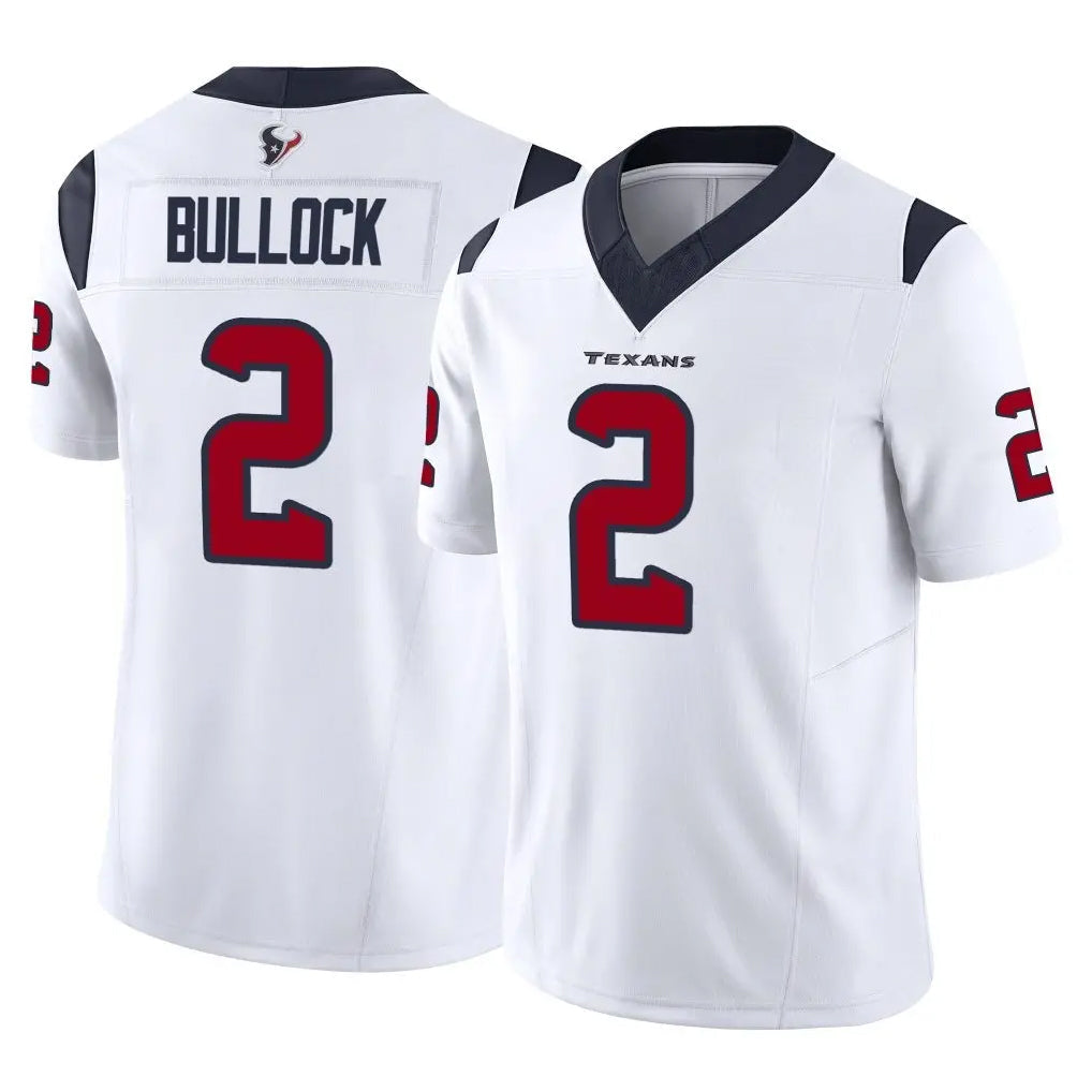 Tlead H.Texans #2 Calen Bullock Player White Limited Vapor F.U.S.E. Home Game Stitched Jerseys