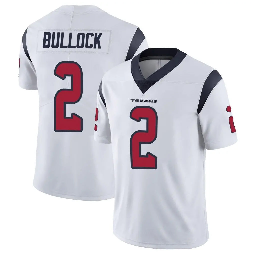 Tlead H.Texans #2 Calen Bullock Player White Limited Vapor Untouchable Home Game Stitched Jerseys