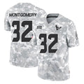 Tlead H.Texans #32 David Montgomery Player Arctic Camo Salute To Service Limited Game Stitched Jerseys