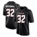 Tlead H.Texans #32 David Montgomery Player Carbon Black Fashion Home Game Stitched Jerseys