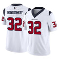Tlead H.Texans #32 David Montgomery Player White Limited Vapor F.U.S.E. Home Game Stitched Jerseys