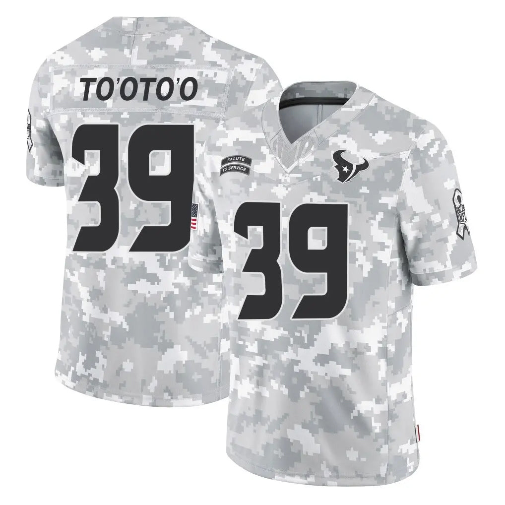 Tlead H.Texans #39 Henry To'oTo'o Player Arctic Camo Salute To Service Limited Game Stitched Jerseys