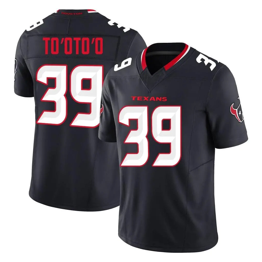 Tlead H.Texans #39 Henry To'oTo'o Player Navy Limited Alternate Vapor F.U.S.E. Home Game Stitched Jerseys