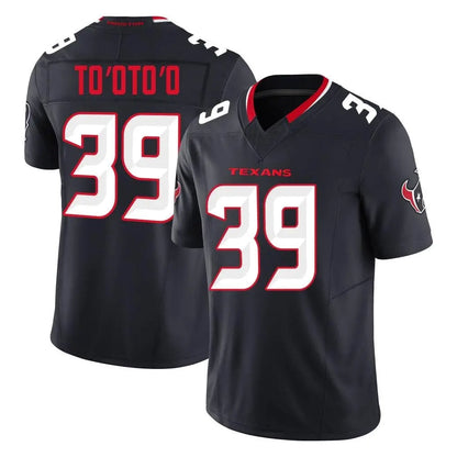 Tlead H.Texans #39 Henry To'oTo'o Player Navy Limited Alternate Vapor F.U.S.E. Home Game Stitched Jerseys