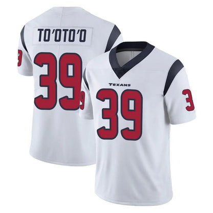 Tlead H.Texans #39 Henry To'oTo'o Player White Limited Vapor Untouchable Home Game Stitched Jerseys