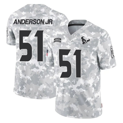 Tlead H.Texans #51 Will Anderson Jr. Player Arctic Camo Salute To Service Limited Game Stitched Jerseys