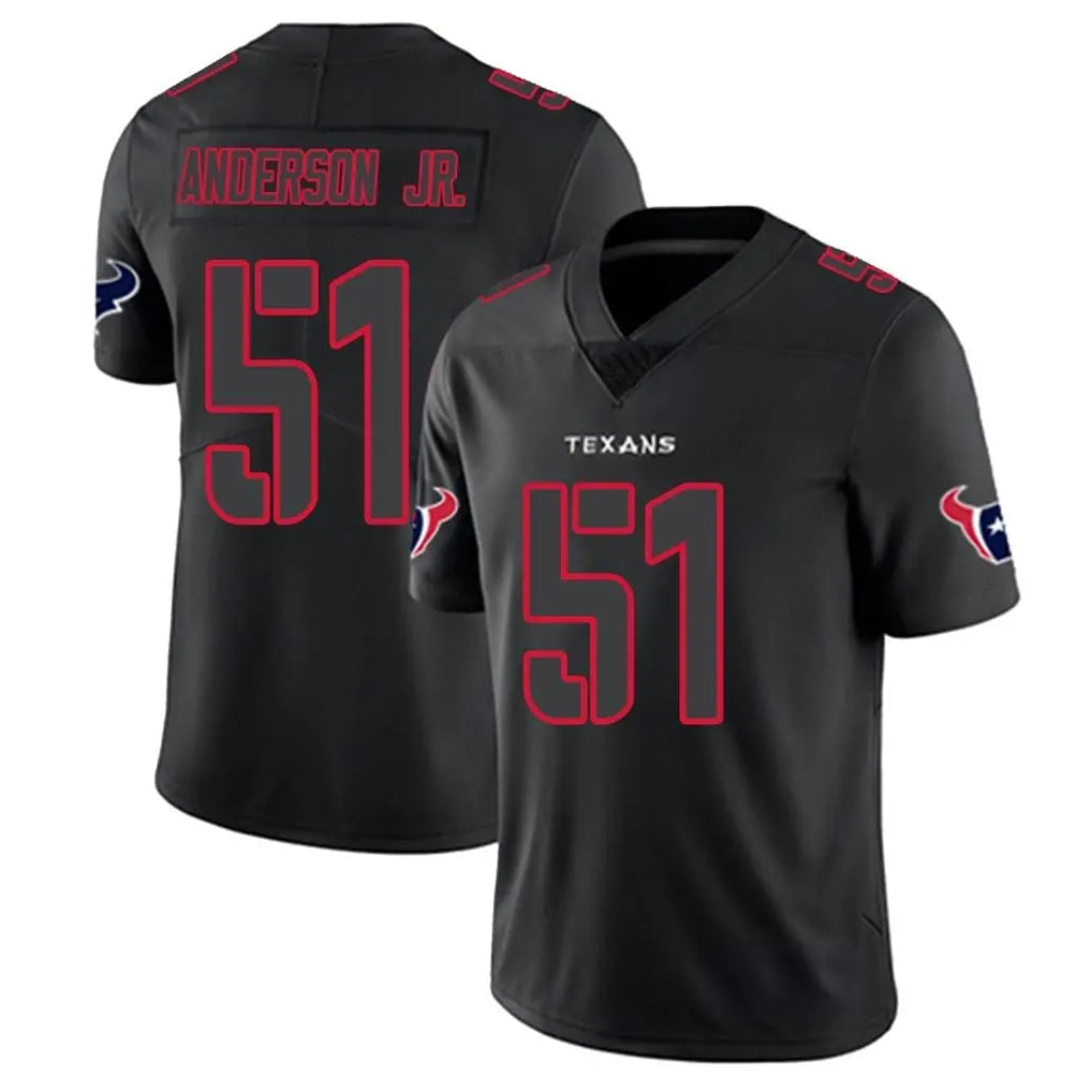 Tlead H.Texans #51 Will Anderson Jr. Player Black Impact Limited Game Stitched Jerseys