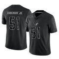 Tlead H.Texans #51 Will Anderson Jr. Player Black Reflective Limited Game Stitched Jerseys