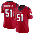 Tlead H.Texans #51 Will Anderson Jr. Player Red Limited Vapor F.U.S.E. Home Game Stitched Jerseys
