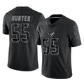 Tlead H.Texans #55 Danielle Hunter Player Black Reflective Limited Game Stitched Jerseys