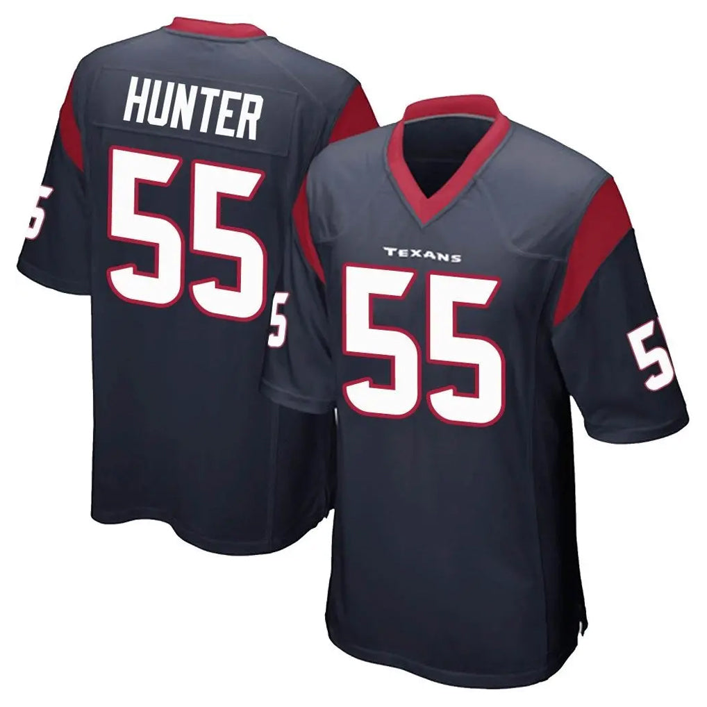 Tlead H.Texans #55 Danielle Hunter Player Navy Home Game Stitched Jerseys
