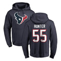 Tlead H.Texans #55 Danielle Hunter Player Navy Pro Line Pullover Hoodie Limited Game Stitched Jerseys