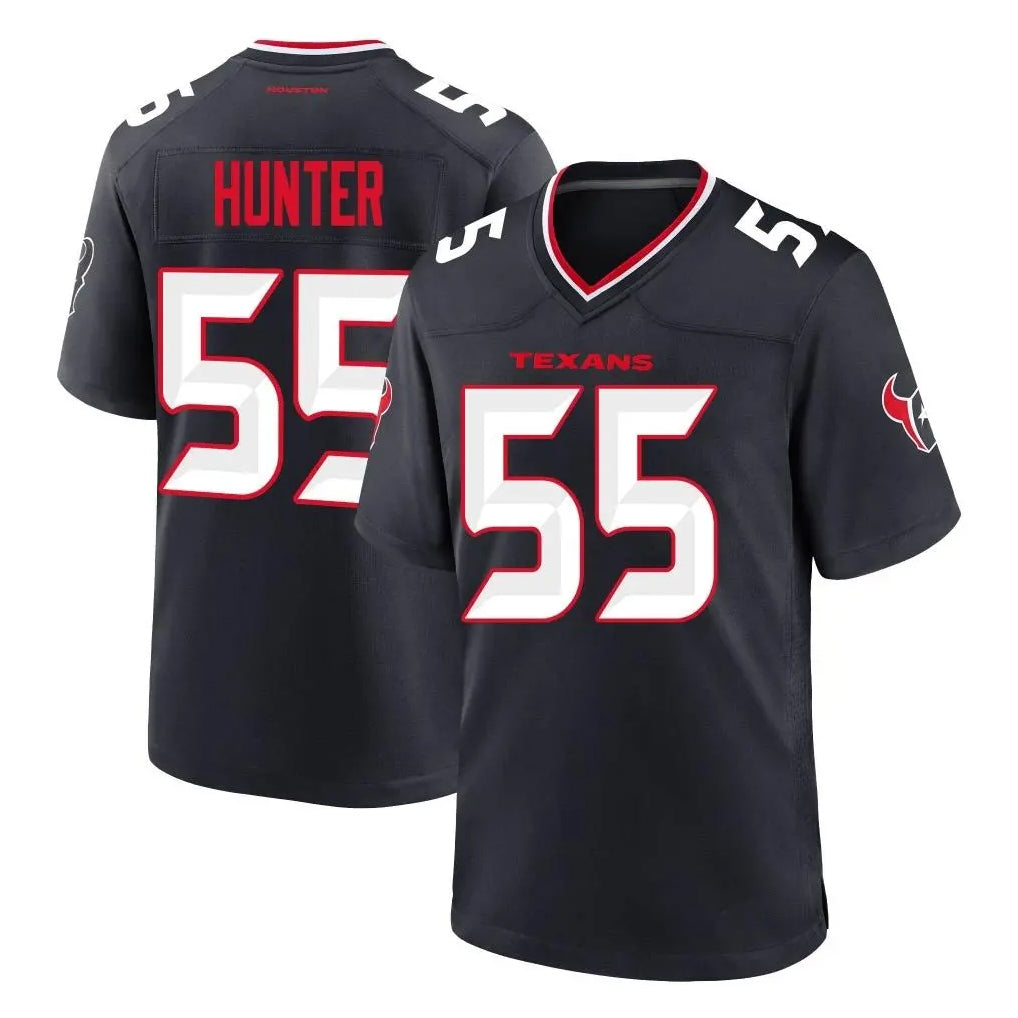 Tlead H.Texans #55 Danielle Hunter Player Navy Team Home Game Stitched Jerseys