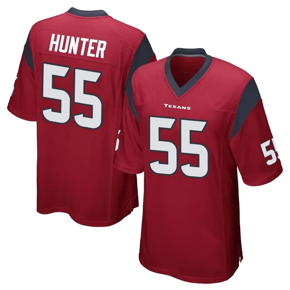 Tlead H.Texans #55 Danielle Hunter Player Red Home Game Stitched Jerseys