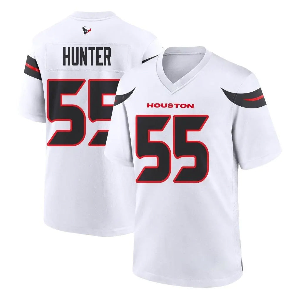 Tlead H.Texans #55 Danielle Hunter Player White Home Game Stitched Jerseys