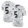 Tlead H.Texans #5 Jalen Pitre Player Arctic Camo Salute To Service Limited Game Stitched Jerseys