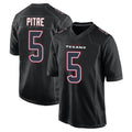 Tlead H.Texans #5 Jalen Pitre Player Black Fashion Home Game Stitched Jerseys