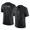 Tlead H.Texans #5 Jalen Pitre Player Black Reflective Limited Game Stitched Jerseys
