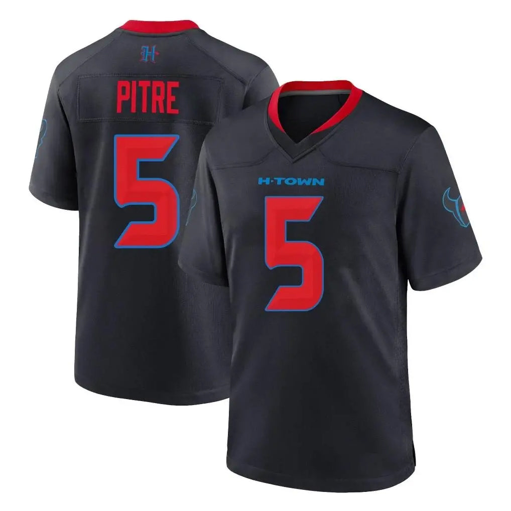 Tlead H.Texans #5 Jalen Pitre Player Navy 2nd Alternate Home Game Stitched Jerseys