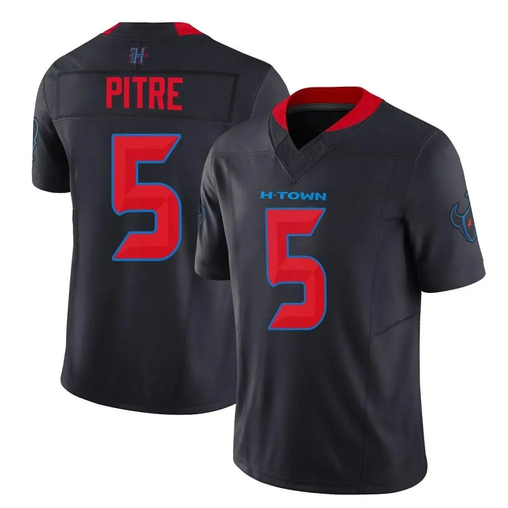 Tlead H.Texans #5 Jalen Pitre Player Navy Limited 2nd Alternate Vapor F.U.S.E. Home Game Stitched Jerseys