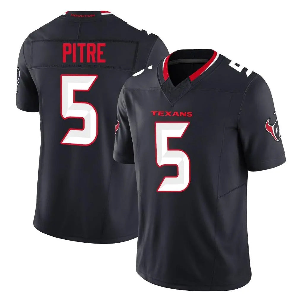 Tlead H.Texans #5 Jalen Pitre Player Navy Limited Alternate Vapor F.U.S.E. Home Game Stitched Jerseys