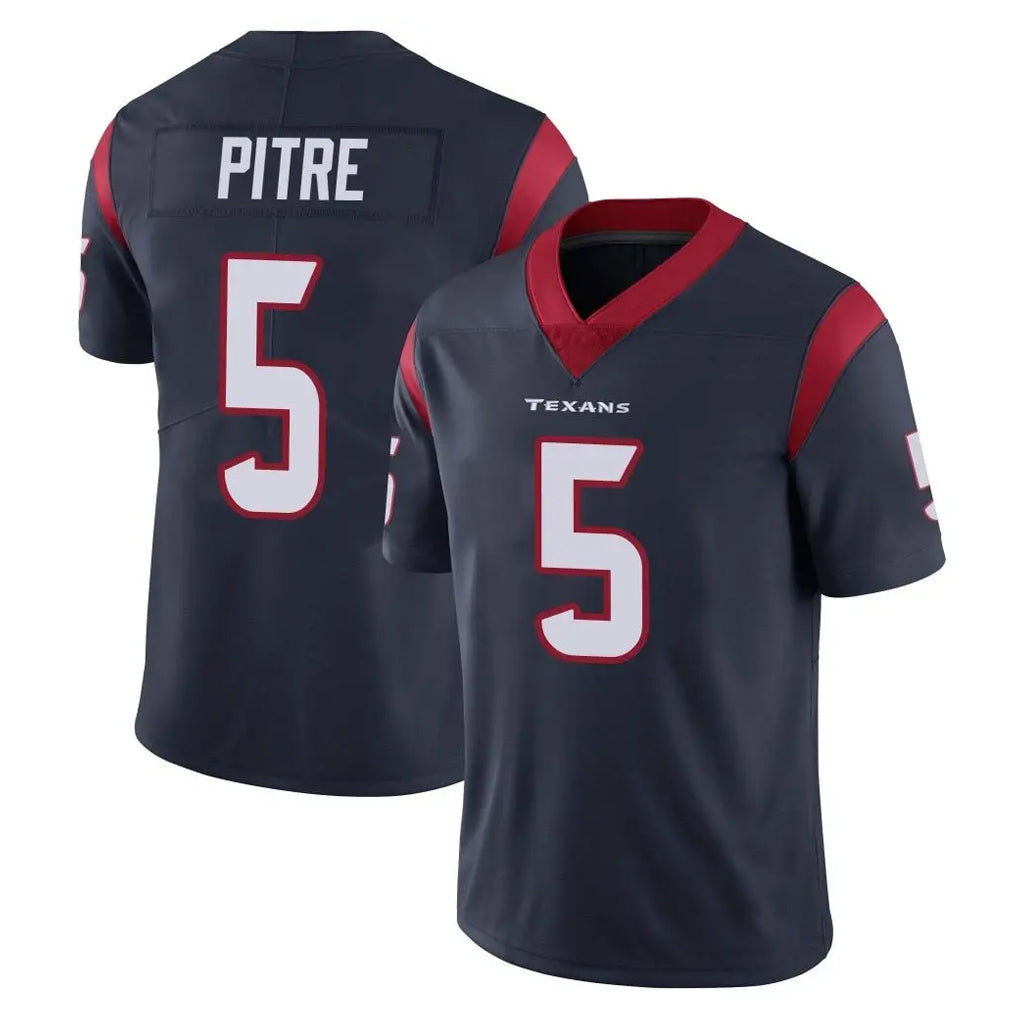 Tlead H.Texans #5 Jalen Pitre Player Navy Limited Vapor Untouchable Home Game Stitched Jerseys