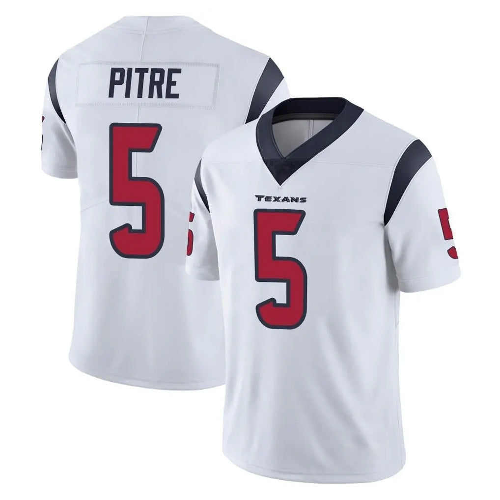 Tlead H.Texans #5 Jalen Pitre Player White Limited Vapor Untouchable Home Game Stitched Jerseys