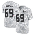 Tlead H.Texans #69 Ed Ingram Player Arctic Camo Salute To Service Limited Game Stitched Jerseys