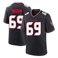 Tlead H.Texans #69 Ed Ingram Player Navy Team Home Game Stitched Jerseys