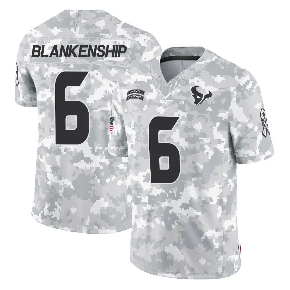 Tlead H.Texans #6 Reed Blankenship Player Arctic Camo Salute To Service Limited Game Stitched Jerseys