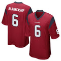 Tlead H.Texans #6 Reed Blankenship Player Red Home Game Stitched Jerseys