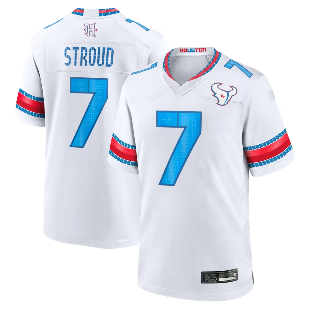 Tlead H.Texans #7 C.J. Stroud White 2026 Rivalries Collection Game Stitched Jerseys