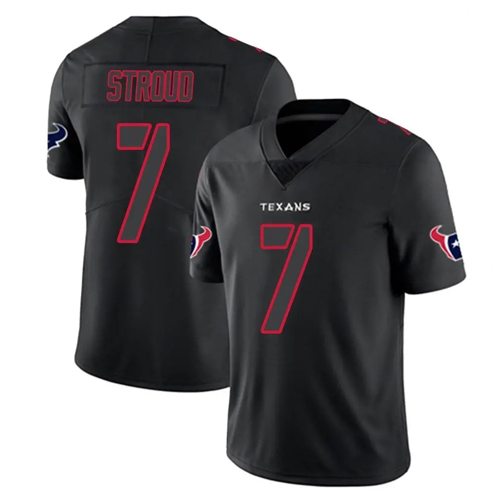 Tlead H.Texans #7 CJ Stroud Player Black Impact Limited Game Stitched Jerseys