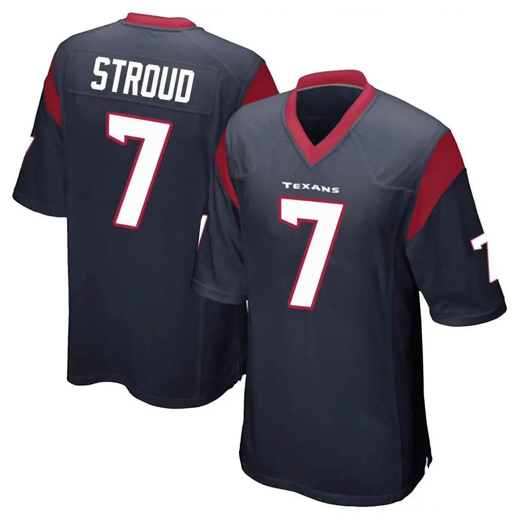 Tlead H.Texans #7 CJ Stroud Player Navy Home Game Stitched Jerseys