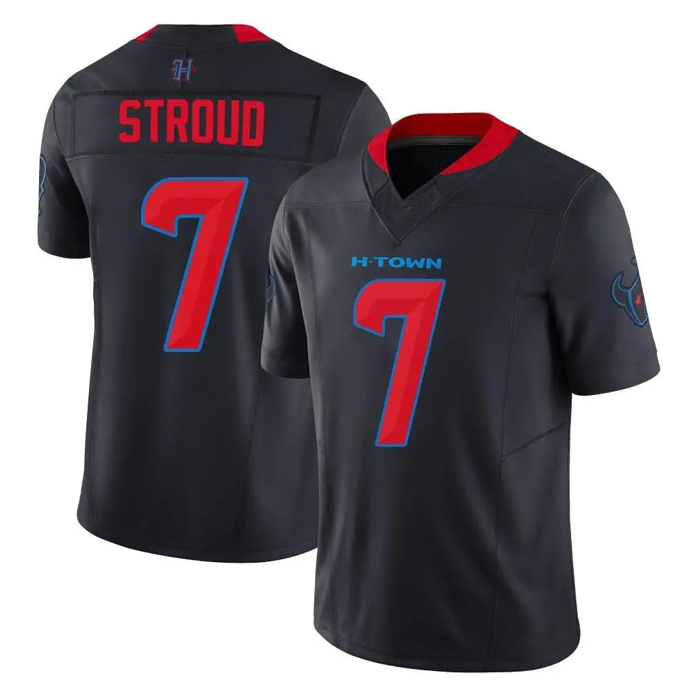 Tlead H.Texans #7 CJ Stroud Player Navy Limited 2nd Alternate Vapor F.U.S.E. Home Game Stitched Jerseys